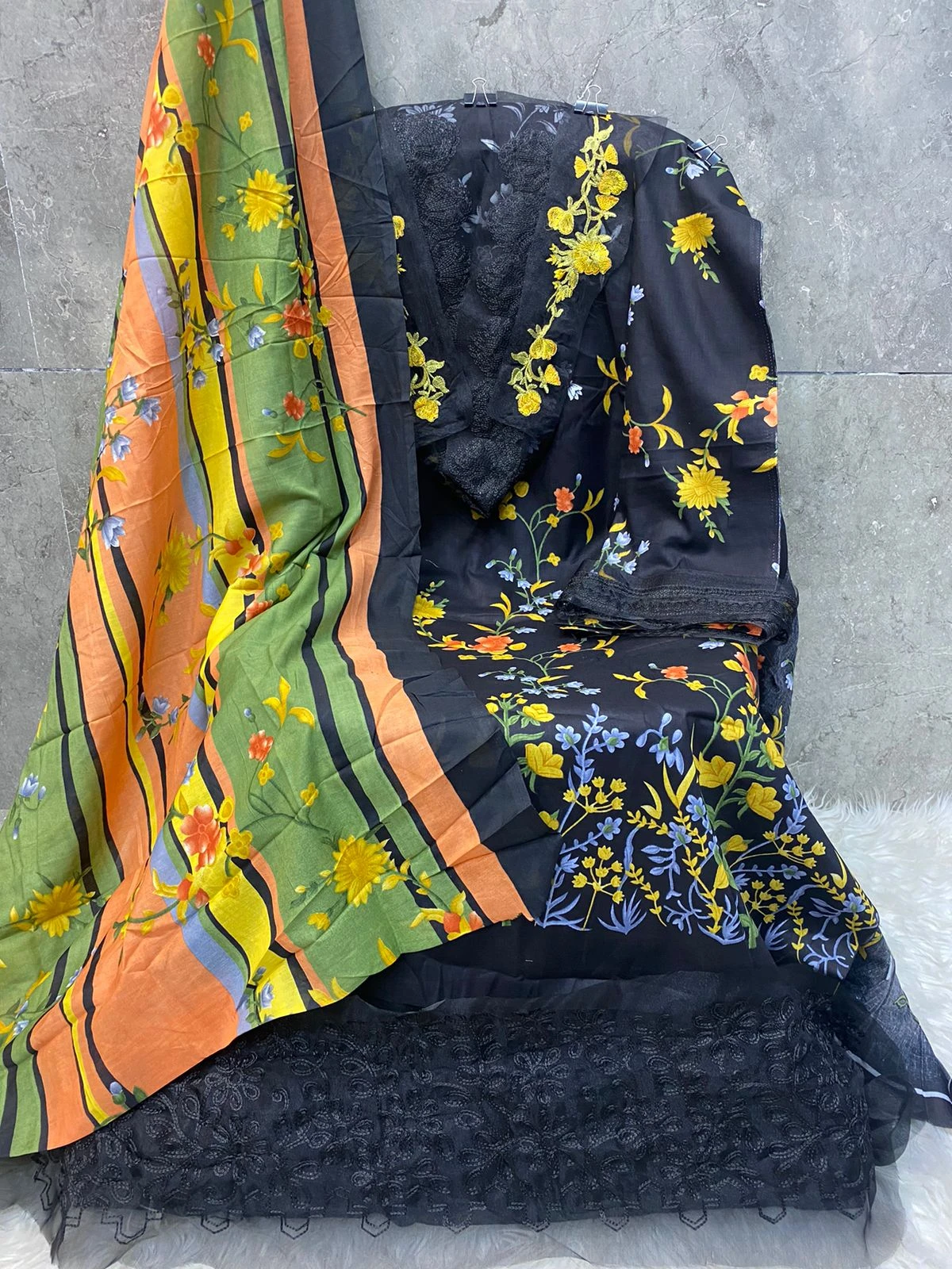 Hoor Tex Tw-11 To 14 Lawn Cotton Wholesale Pakistani Salwar Suit Catalog — Wholesale Pakistani Suits, MPA wholesale from Surat - Gallery Image 2